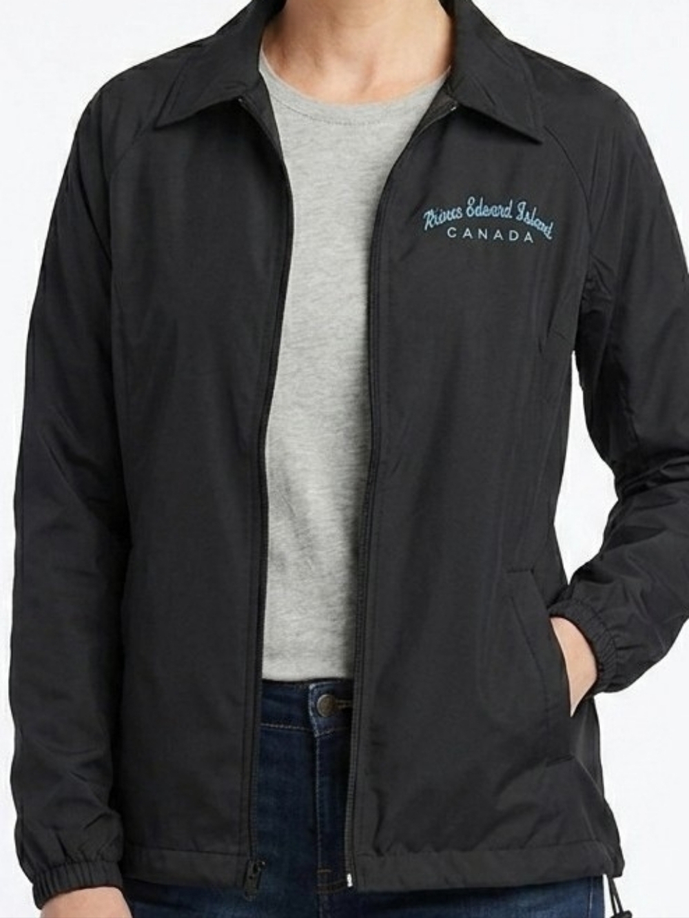 Prince Edward Island Canada North End Sport Black Lightweight Shell Jacket XS